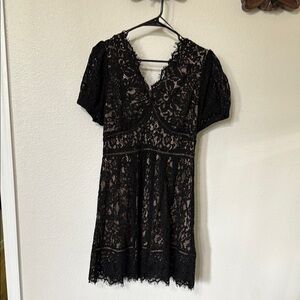 Elegant Black Lace Dress